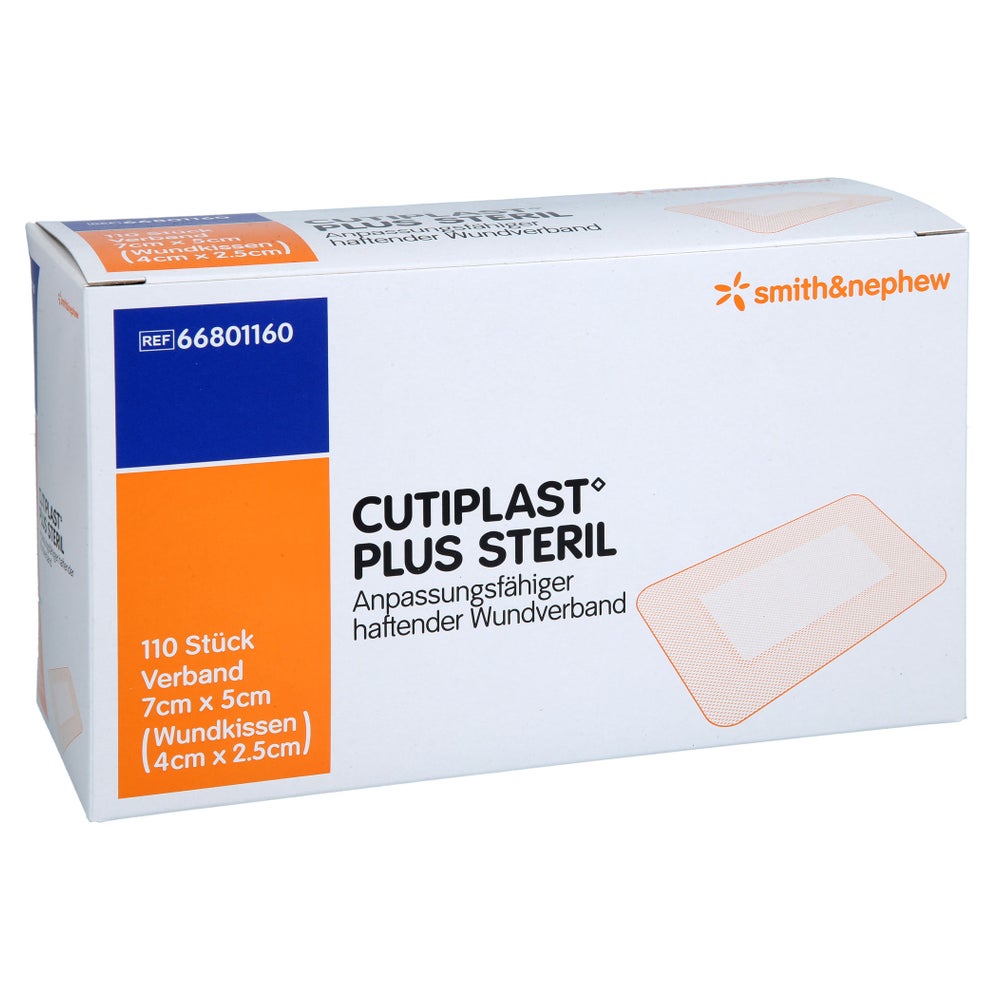 Cutiplast Plus Steril 5x7 Cm Verband 110 St