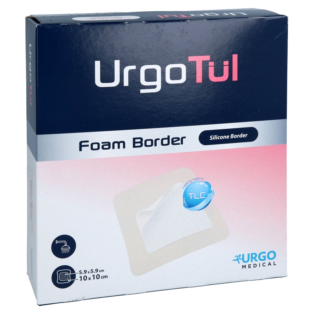 UrgotÜl Foam Border 10x10 Cm Verband 10 St