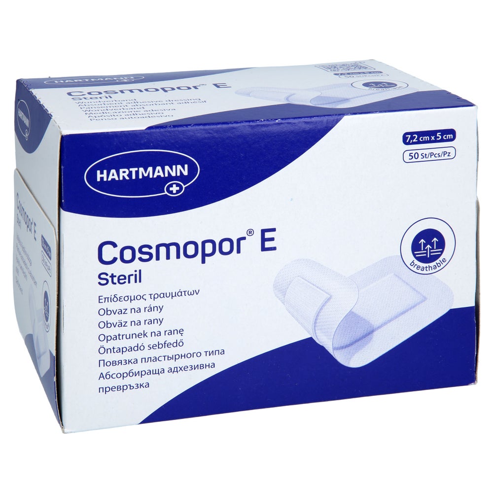 Cosmopor E Steril Wundverband 5x7,2 Cm 50 St