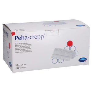 Peha Crepp Fixierbinde | 8 Cm X 4 M | Elastische Binde Für Sport & Alltag | 100 Stück Im Karton