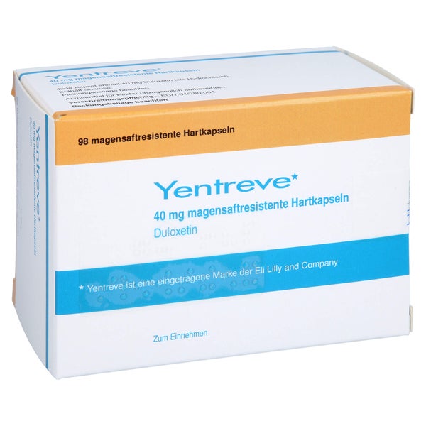 YENTREVE 40 mg magensaftresistente Hartkapseln 98 St
