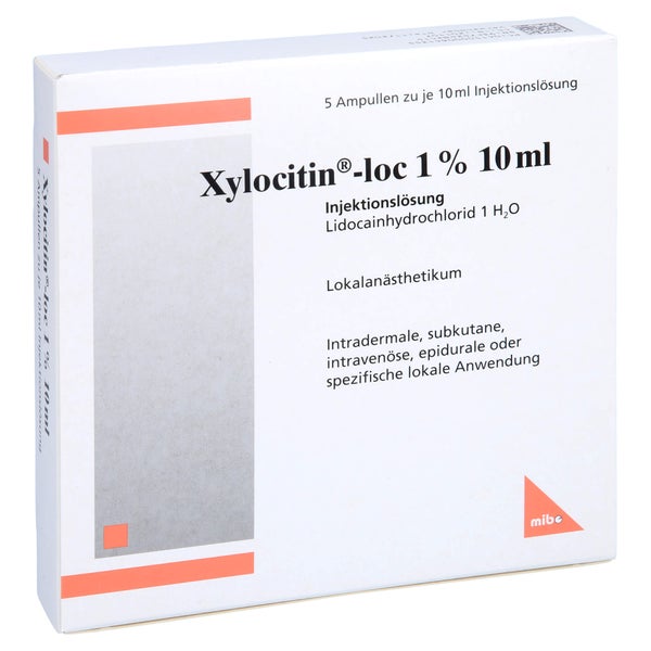 Xylocitin-loc 1% 10 ml Injektionslösung 5X10 ml