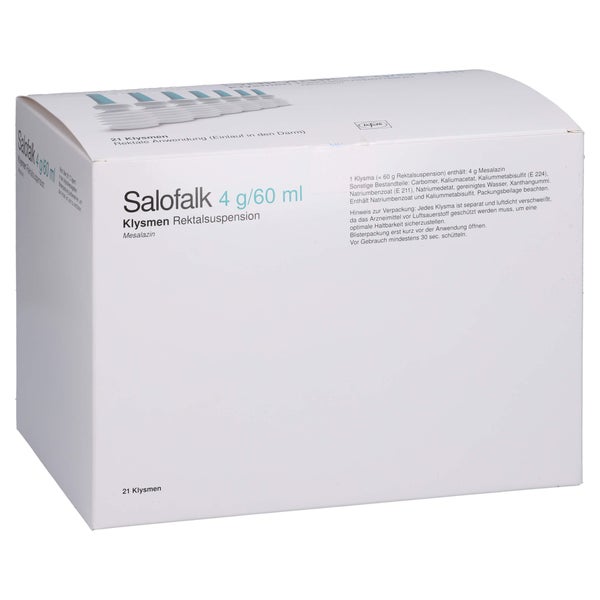 SALOFALK 4 g/60 ml Klysmen Rektalsuspension 21 St
