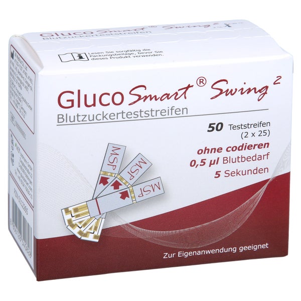 Glucosmart Swing Blutzucker Teststreifen 50 St