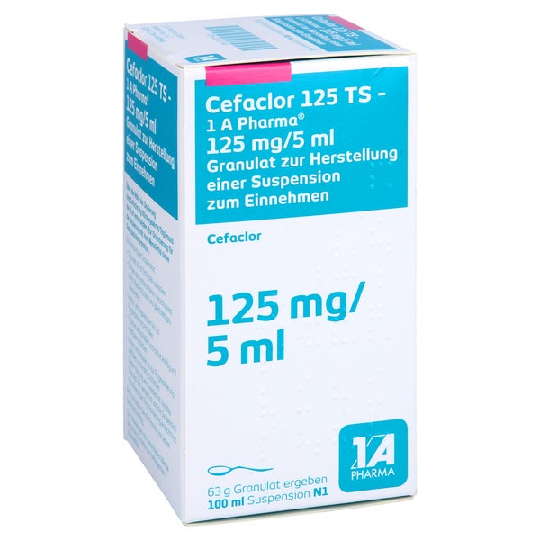 CEFACLOR 125 TS-1A Pharma Granulat 100 ml