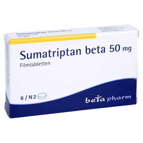 Sumatriptan beta 50 mg Filmtabletten 6 St