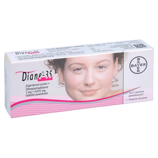 Diane 35 Überzogene Tabletten 3X21 St