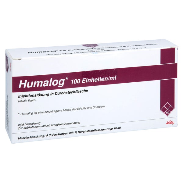 Humalog 100 E/ml Durchstechflaschen 5X10 ml