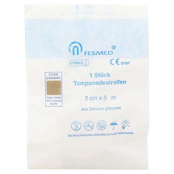 Tamponadestreifen Steril 2 cmx5 m 5X1 St