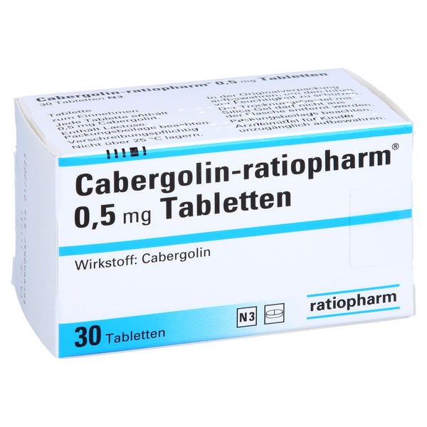 Cabergolin-ratiopharm 0,5 mg Tabletten 30 St
