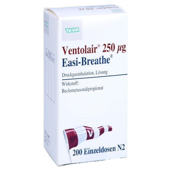 VENTOLAIR 250 µg 200 Hub Easi Breathe Dos.-Aerosol 1 St