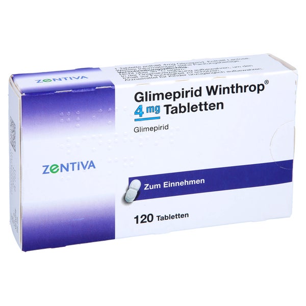 Glimepirid Winthrop 4 mg Tabletten 120 St