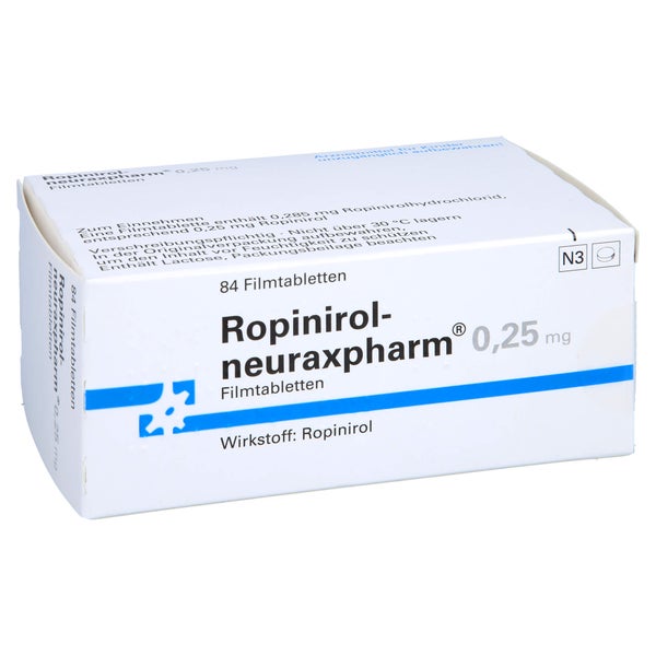 ROPINIROL-neuraxpharm 0,25 mg Filmtabletten 84 St