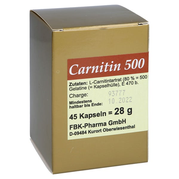 Carnitin 500 Kapseln 45 St