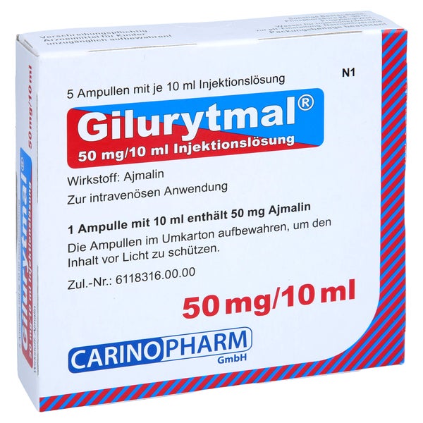 Gilurytmal 50 Mg/10 ml Injektionslösung 5 St