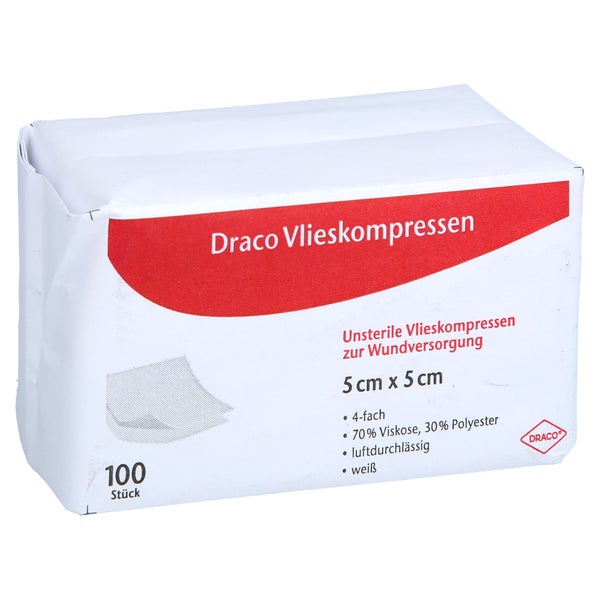 Vliesstoff-kompressen Unsteril 5x5 cm 100 St