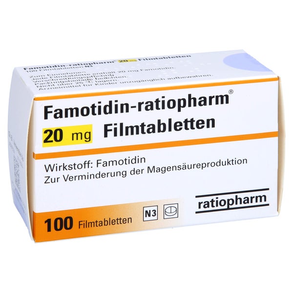 FAMOTIDIN-ratiopharm 20 mg Filmtabletten 100 St