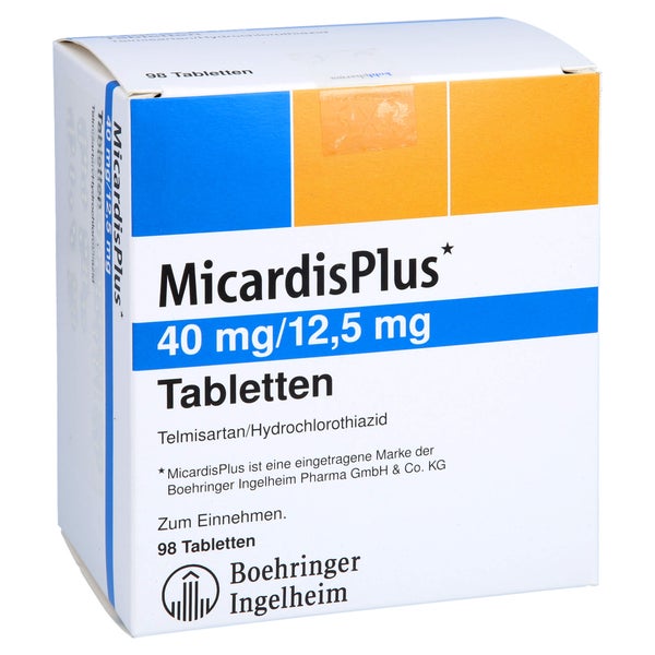 Micardisplus 40 Mg/12,5 mg Tabletten 98 St