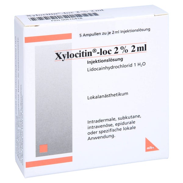 Xylocitin-loc 2% 2 ml Injektionslösung A 5X2 ml