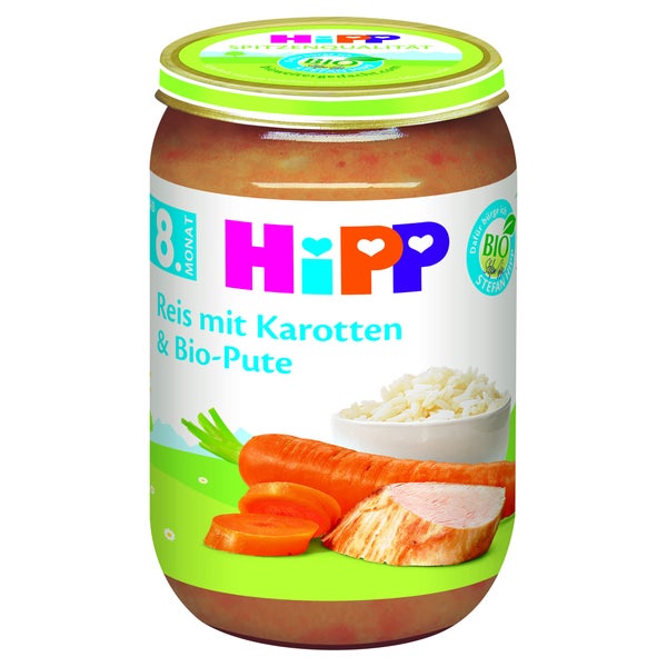 HIPP Menü Feiner Reis m.Karotten u.Bio-P 220 g