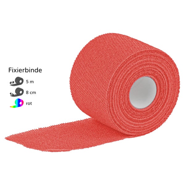 Urgolast Color Binde 8 cmx5 m rot 10 St