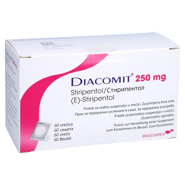 DIACOMIT 250 mg Pulver z.Herstell.e.Susp.z.Einn. 60 St