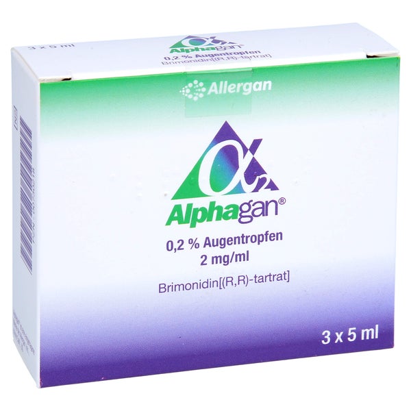 ALPHAGAN 0,2% m/V 2 mg/ml Augentropfen B 3X5 ml