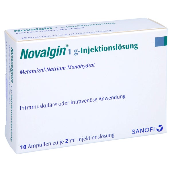 Novalgin 1 G-injektionslösung Ampullen 10X2 ml