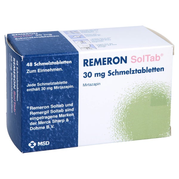 Remeron Soltab 30 mg Schmelztabletten 48 St