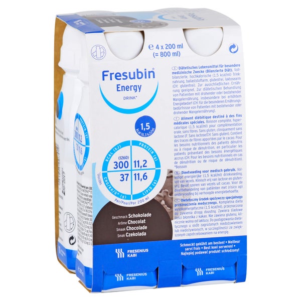 Fresubin Energy Drink Schokolade Trinkfl 4X200 ml