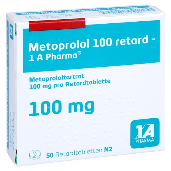Metoprolol 100 Retard-1a Pharma Tabl. 50 St