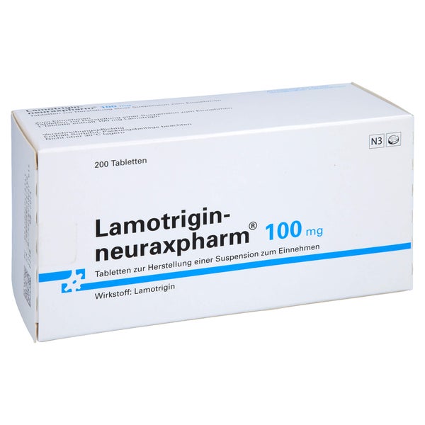 LAMOTRIGIN-neuraxpharm 100 mg Tab.z.H.Susp.z.Einn. 200 St