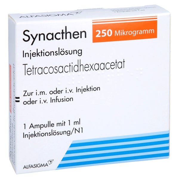 SYNACTHEN 250 Mikrogramm Injektionslsg.Amp. 1X1 ml