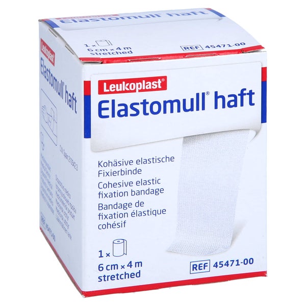 Elastomull haft 6 cmx4 m Fixierbinde 1 St