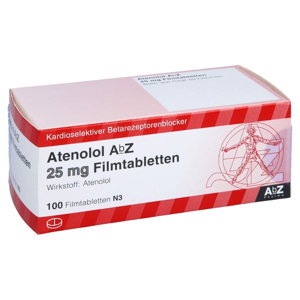 Atenolol AbZ 25 mg Filmtabletten 100 St