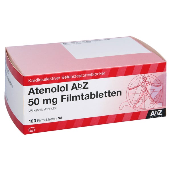 Atenolol AbZ 50 mg Filmtabletten 100 St