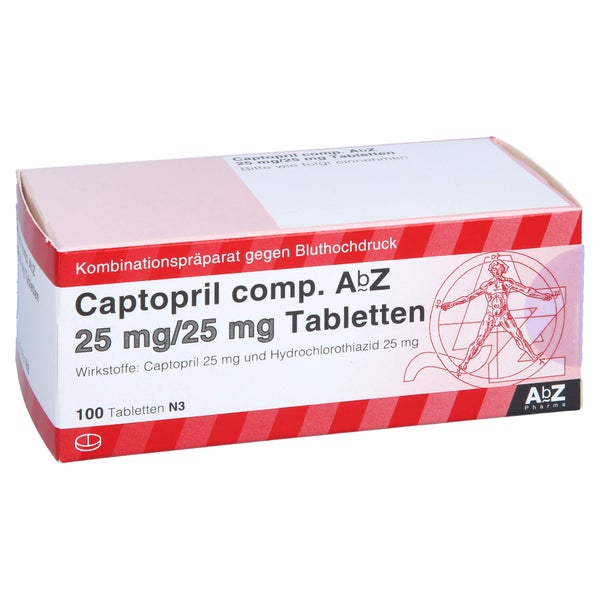 CAPTOPRIL comp. AbZ 25 mg/25 mg Tabletten 100 St