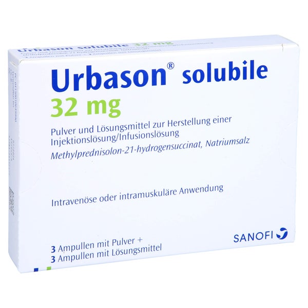 URBASON solubile 32 mg Plv.u.LM z.H.e.Inj./Inf.L. 3 St