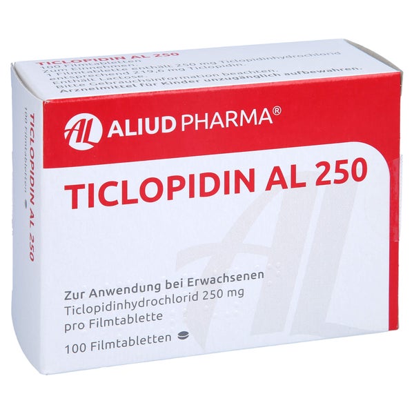 Ticlopidin AL 250 Filmtabletten 100 St