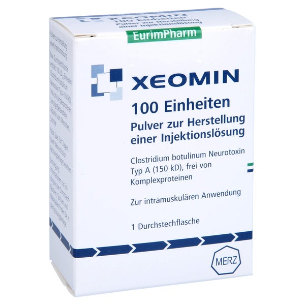 XEOMIN 100 LD50 Einheiten Plv.z.Herst.e.Inj.-Lsg. 1 St