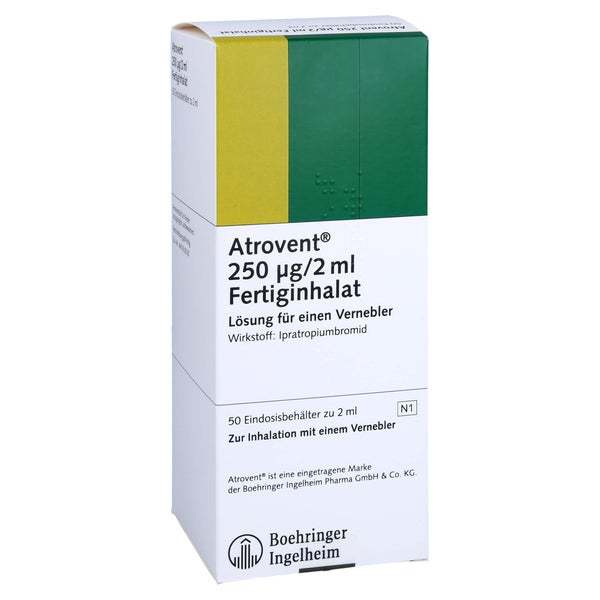 ATROVENT 250 µg/2 ml Fert.Inhal.Eindosisbehält. 50X2 ml