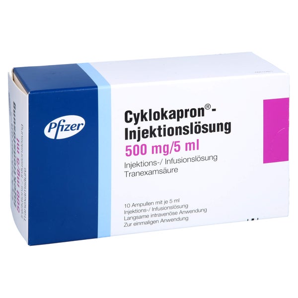 Cyklokapron-injektionslösung 500 mg 10X5 ml