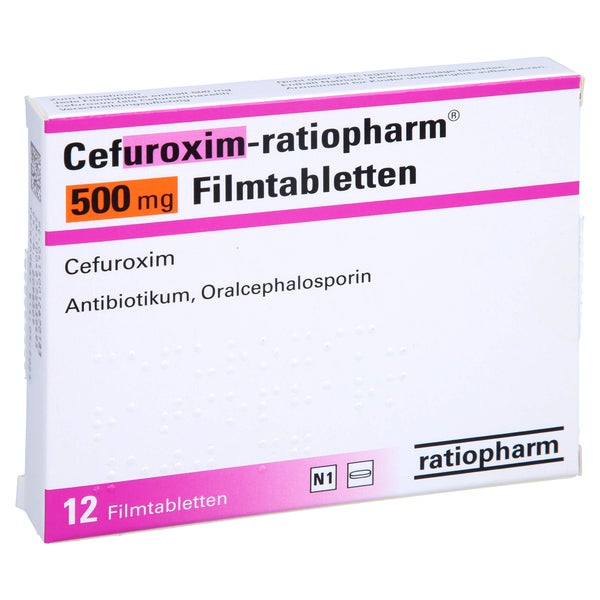 CEFUROXIM-ratiopharm 500 mg Filmtabletten 12 St