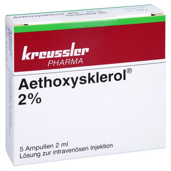 Aethoxysklerol 2% Injektionslösung 5X2 ml