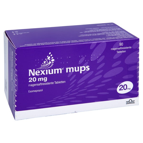 NEXIUM mups 20 mg magensaftresistente Tabletten 90 St