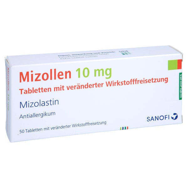MIZOLLEN 10 mg Tabletten m.veränd.Wirkst.-Frs. 50 St