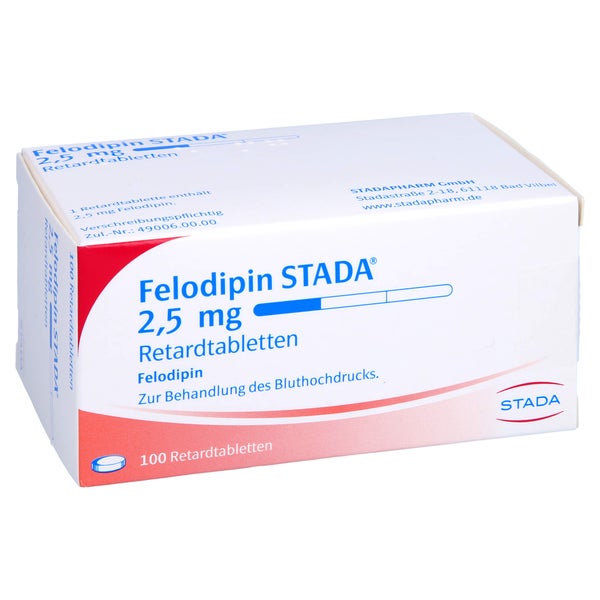 Felodipin Stada 2,5 mg Retardtabletten 100 St