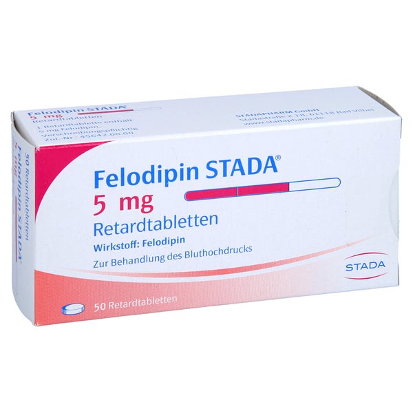 Felodipin Stada 5 mg Retardtabletten 50 St