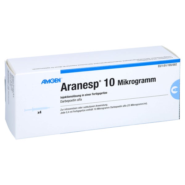 ARANESP 10 Mikrogramm Inj.-Lösung Fertigspr. 4 St