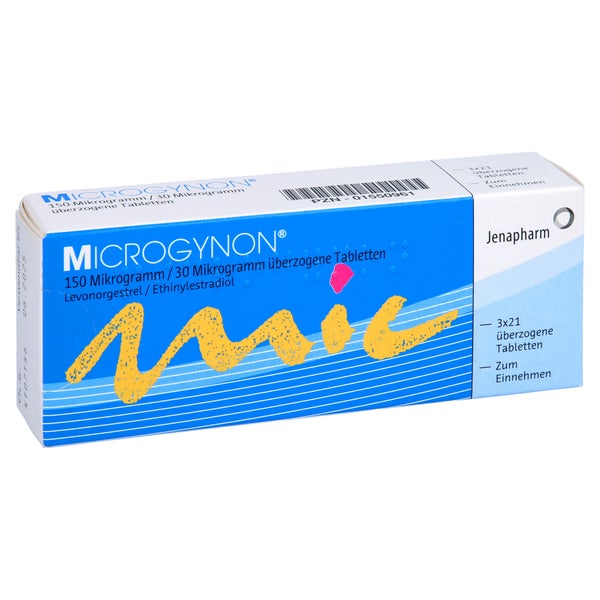 Microgynon 21 Überzogene Tabletten 3X21 St